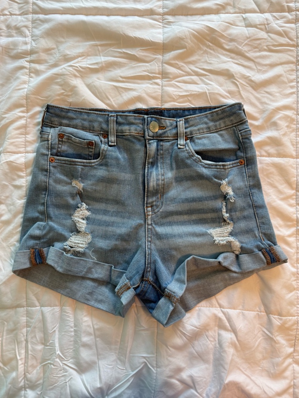 Aeropostale High Rise Curvy Jean Shorts